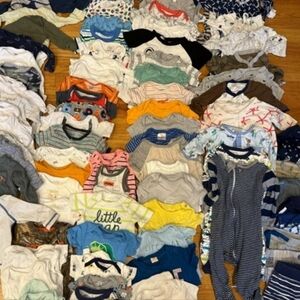10 Piece 6 Month Boys Baby Random clothes Lot bundle 8 Used 2 New